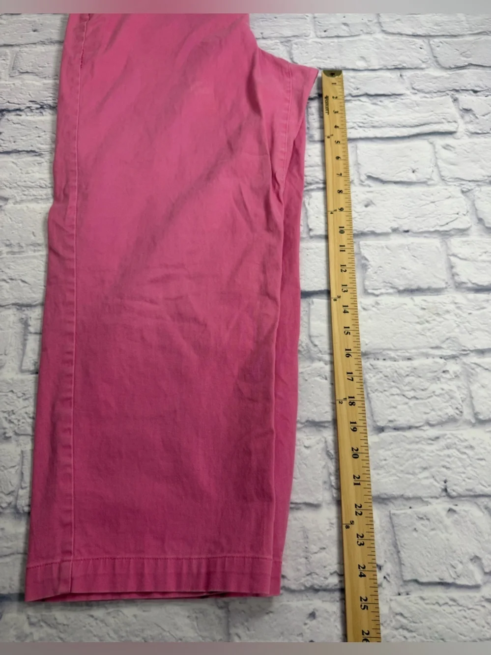 Vintage Alfred Dunner Bright Pink Wide-Leg Cotton Pants. Size 16. Artsy.